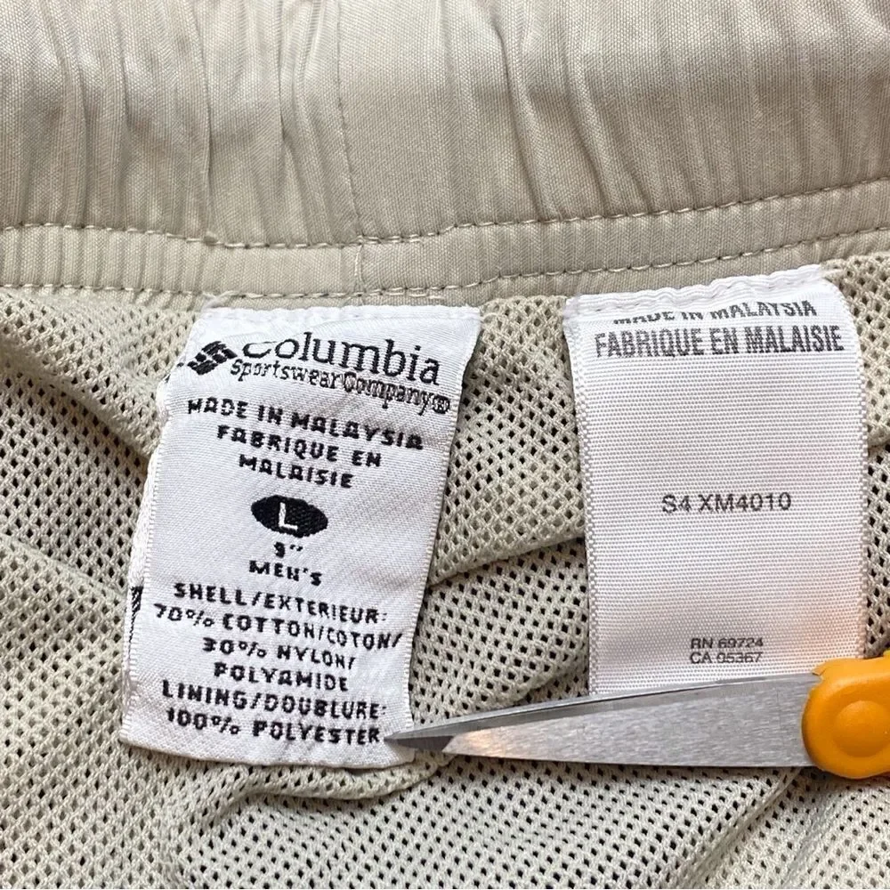 Columbia Blue Cargo Swim Trunks Size Large